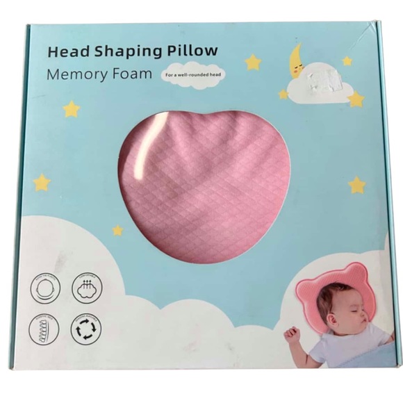 NIB 2 Head Shaping Pillow Memory Foam Pink - Picture 5 of 5